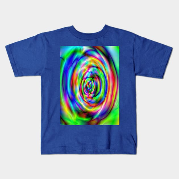 Psychedelic Flower Kids T-Shirt by Elena59